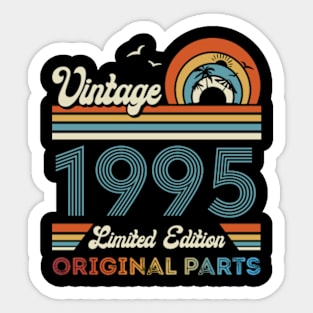 Vintage 1995 29th Birthday Gift For Men Women From Son Daughter Sticker